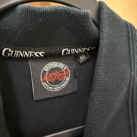 Guinness Embroidered Black Polo Shirt Mens XXL - Picture 3 of 4